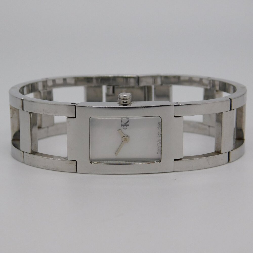 Calvin Klein K04211 All Stainless Steel Quartz Analog Women's Watch New Battery
